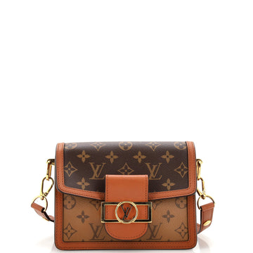 Louis Vuitton Dauphine Shoulder Bag Reverse Monogram Canvas Mini