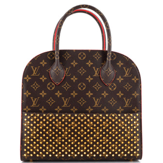 Louis Vuitton x Christian Louboutin Shopping Bag Calf Hair and Monogram Canvas