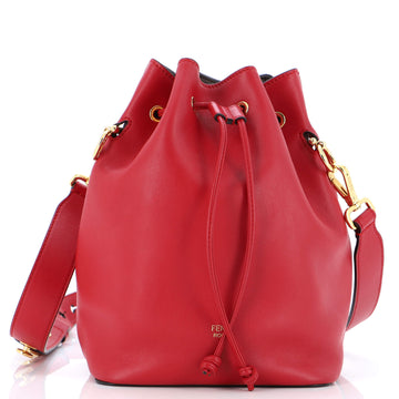 Fendi Mon Tresor Bucket Bag Leather Small