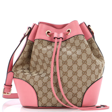 Gucci Classic Bucket Bag GG Canvas Medium