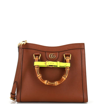 Gucci Diana NM Bamboo Handle Tote Leather Small