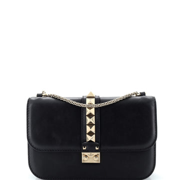 Valentino Garavani Glam Lock Shoulder Bag Leather Medium
