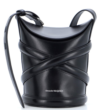 Alexander McQueen The Curve Bucket Bag Leather Small