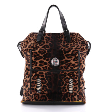 Christian Louboutin Syd Backpack Pony Hair Brown 2479901
