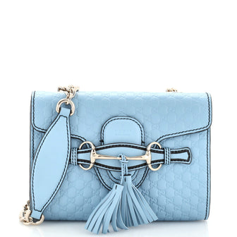 Gucci Emily Chain Flap Bag Guccissima Leather Mini