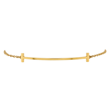 Tiffany & Co. T Smile Chain Bracelet 18K Yellow Gold Medium