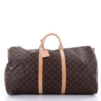 Louis Vuitton Keepall Bandouliere Bag Monogram Canvas 60 Brown 2480001