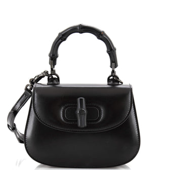 Gucci Bamboo 1947 Top Handle Bag Leather Mini