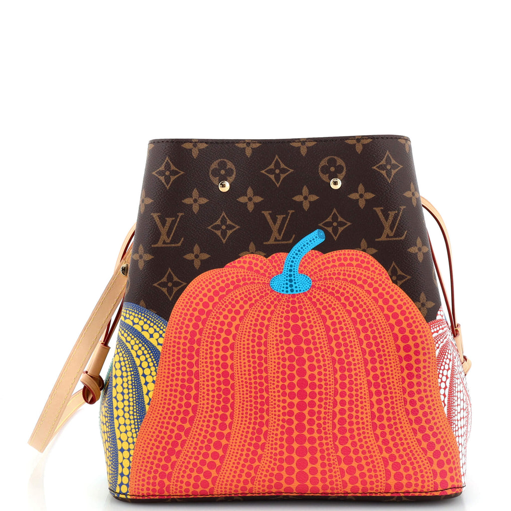 Louis Vuitton NeoNoe Handbag Yayoi Kusama Pumpkins Monogram Canvas