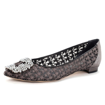 Manolo Blahnik Women's Hangisi Flats Lace