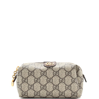 Gucci Ophidia Cosmetic Pouch GG Coated Canvas Small