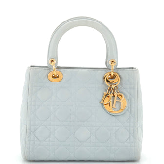 Christian Dior Lady Dior Bag Cannage Quilt Lambskin Medium