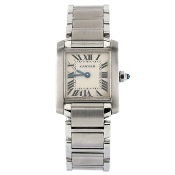 Cartier Tank Francaise Quartz Watch Stainless Steel 20