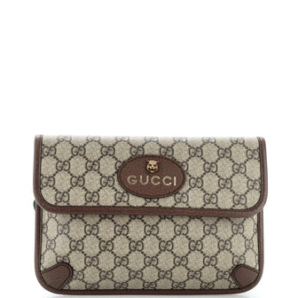 Gucci Neo Vintage Flap Belt Bag GG Coated Canvas
