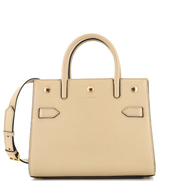 Burberry Title Two Handle Tote Leather Mini