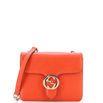 Gucci Interlocking Shoulder Bag (Outlet) Leather Small