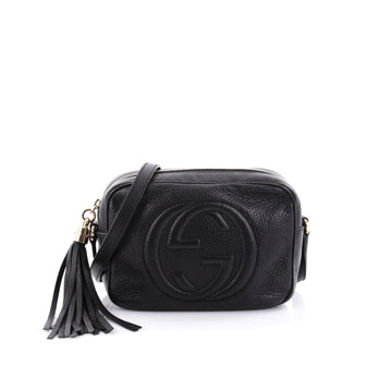 Gucci Soho Disco Crossbody Bag Leather Small Black 2481708