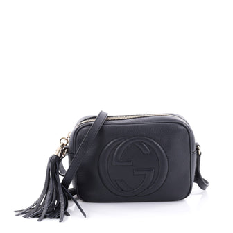 Gucci Soho Disco Crossbody Bag Leather Small Blue 2481709