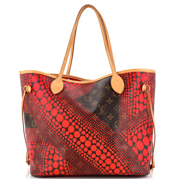 Louis Vuitton Neverfull Tote Limited Edition Kusama Waves Monogram Canvas MM