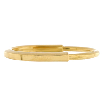Tiffany & Co. Lock Bangle Bracelet 18K Yellow Gold