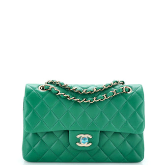 Chanel Classic Double Flap Bag Quilted Lambskin Small