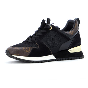 Louis Vuitton Women's Run Away Sneakers Mesh with Monogram Canvas and Suede