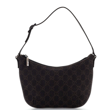 Gucci Vintage Pochette Shoulder Bag GG Canvas Small