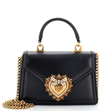 Dolce & Gabbana Devotion Top Handle Bag Leather Small