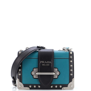 Prada Cahier Crossbody Bag Studded City Calf Small