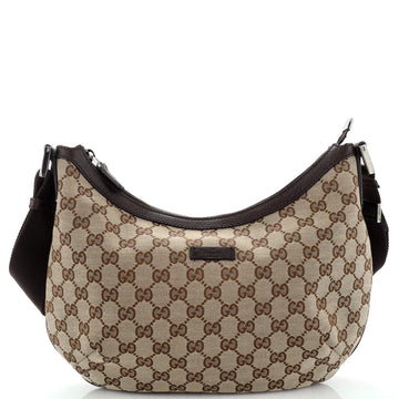 Gucci Saddle Zip Messenger Bag GG Canvas Medium