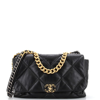 Chanel 19 Flap Bag Quilted Leather Maxi