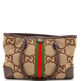 Gucci Ophidia Shopping Tote Jumbo GG Canvas Medium