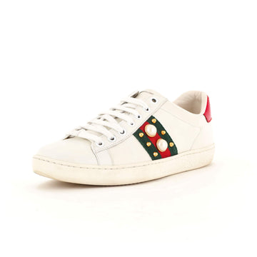 Gucci Ace Sneakers Embellished Leather
