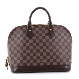 Louis Vuitton Vintage Alma Handbag Damier PM Brown 2483002