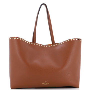 Valentino Garavani Rockstud Shopper Tote Leather Large