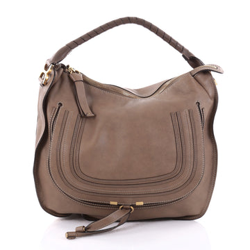 Chloe Marcie Hobo Leather Large Brown 2483301