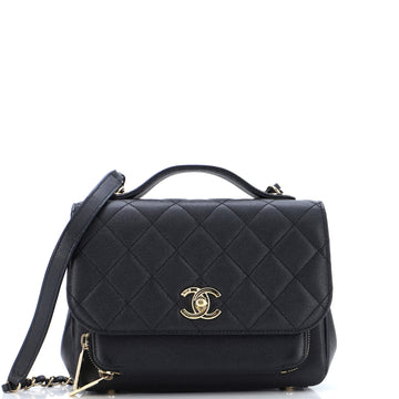 Chanel Business Affinity Flap Bag Quilted Caviar Small