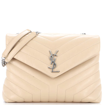 Saint Laurent Loulou Shoulder Bag Matelasse Chevron Leather Medium