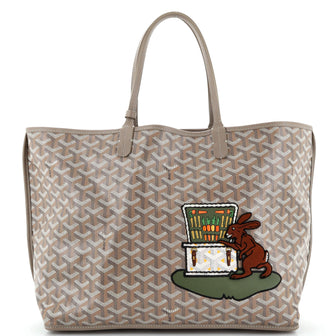Goyard Anjou Reversible Tote Embroidered Coated Canvas PM