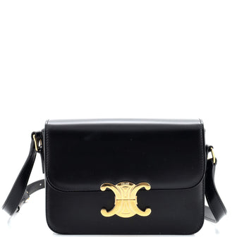 Celine Triomphe Shoulder Bag Smooth Calfskin Teen
