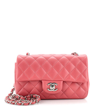 Chanel Classic Single Flap Bag Quilted Lambskin Mini