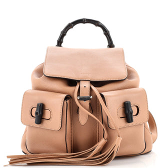 Gucci Bamboo Tassel Backpack Leather Medium