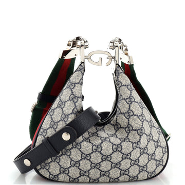 Gucci Attache Shoulder Bag GG Coated Canvas Small