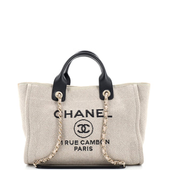 Chanel Deauville NM Tote Mixed Fibers Small