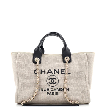 Chanel Deauville NM Tote Mixed Fibers Small