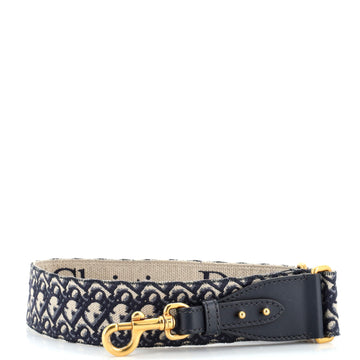 Christian Dior Shoulder Strap Embroidered Canvas