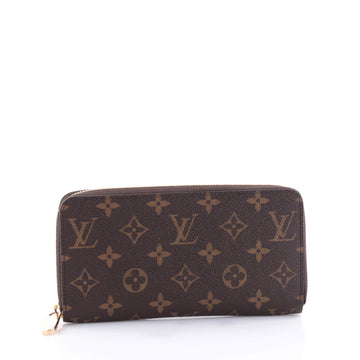 Louis Vuitton Zippy Wallet Monogram Canvas Brown 2484301