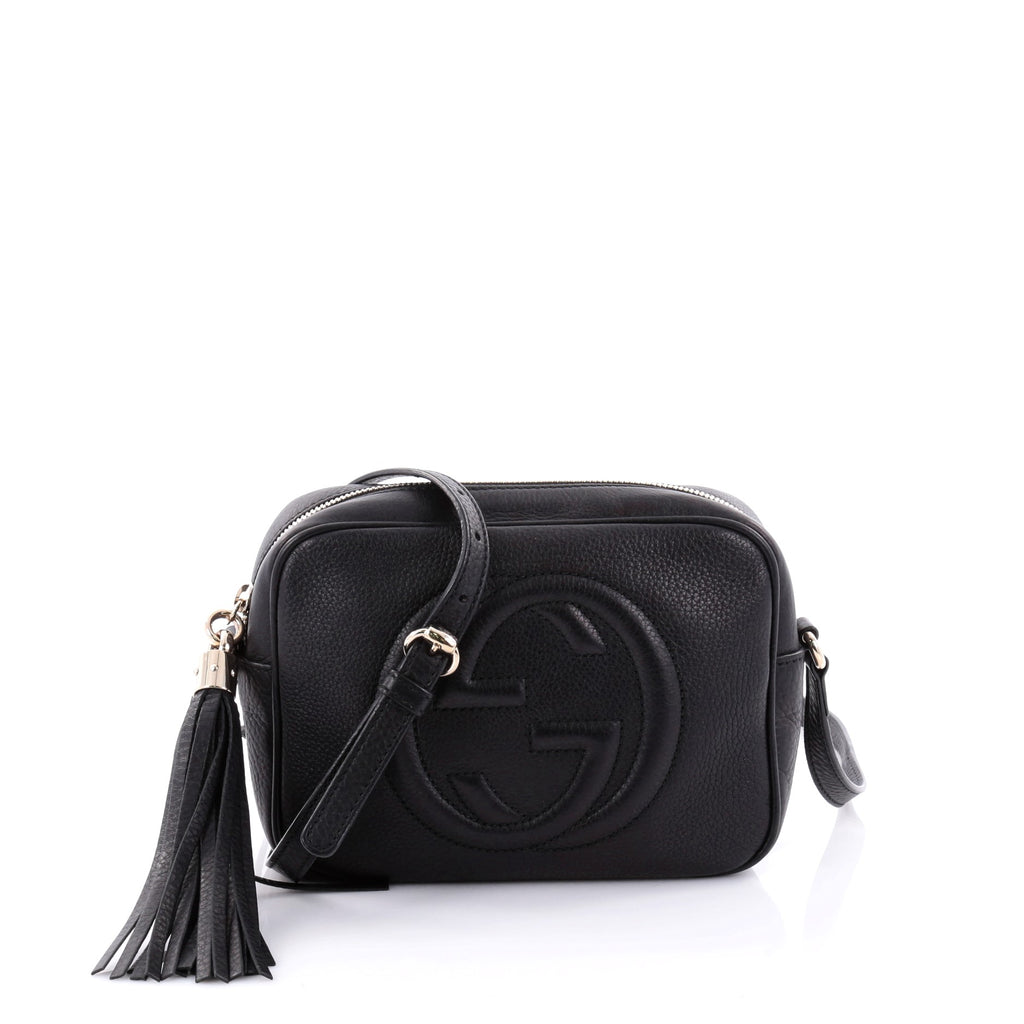 REP 1:1] Gucci Soho Small Disco Bag Black For Women 8in/21cm GG