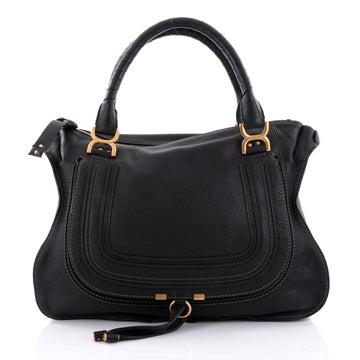 Chloe Marcie Shoulder Bag Leather Large Black 2484403