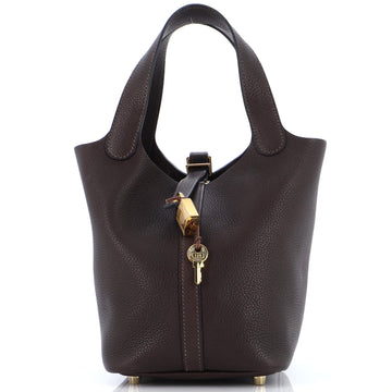 Hermes Picotin Lock Bag Barenia Faubourg PM